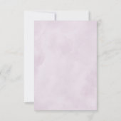 Dusty Blue Lila Navy Lilac Blooms Wedding RSVP Karte (Rückseite)