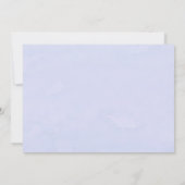 Dusty Blue Lilac Peony Probe Dinner Einladung (Rückseite)