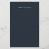 Dusty Blue Magnolia Budget Wedding lädt A9 ein (Rückseite)