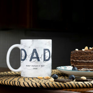 Dusty Blue Marble Best Vater Ever Foto Vathers Day Kaffeetasse