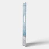 Dusty Blue Marble Glitzer Silbername Mit Monogramm Case-Mate iPhone Hülle (Rückseite / Rechts)