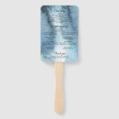 Dusty Blue Marine Aquarell Fächer (Rückseite)