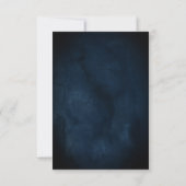 Dusty blue mariny mauve and errush pink Wedding RSVP Karte (Rückseite)