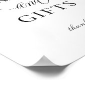 Dusty Blue Mauve Floral Cards Zeichen Poster (Ecke)