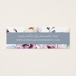 Dusty Blue Mauve Floral Wedding Website UAWG