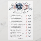 Dusty Blue Mauve Rose Pink Slate Guess Who Game (Vorderseite)