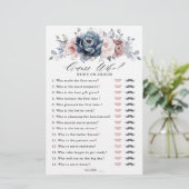 Dusty Blue Mauve Rose Pink Slate Guess Who Game (Stehend Vorderseite)