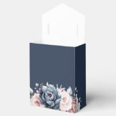 Dusty Blue Mauve Rose Slate Floral Brautparty F Geschenkschachtel (Geöffnet)