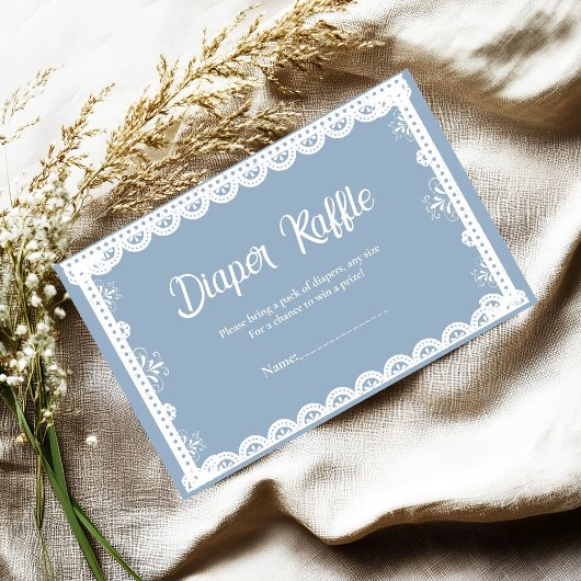 Dusty Blue Mexican Boy Babydusche auf Anfrage Begleitkarte