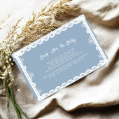 Dusty Blue Mexican Boy Babydusche auf Anfrage Begleitkarte