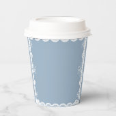 Dusty Blue mexican Junge Duschpapagei picado Pappbecher (Vorderseite)