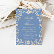 Dusty Blue Mexican Talavera Wedding