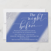 Dusty Blue Minimal Probe Dinner Einladung (Vorderseite)