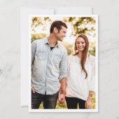 Dusty Blue Minimal Wedding Save the Date (Rückseite)