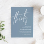 Dusty Blue Minimalistisch 30. Geburtstag Einladung<br><div class="desc">*** Bitte geben Sie H011 in den Shop Suche nach allen passenden Artikeln *** oder besuchen Sie unsere Dusty Blue Minimalistisch Collection. *** Dieses hochwertige Design ist einfach zu anpassen, um Ihre Hochzeitsfarben, Stile und Thema. Für weitere Anpassungen klicken Sie bitte auf den Link "Edit using Design Tool" und verwenden...</div>