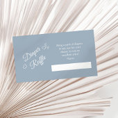 Dusty Blue Minimalistisch Baby Duschdusche Windelw Begleitkarte