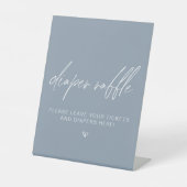 Dusty Blue Minimalistisch Dusche Windelwanne Sockelschild (Vorderseite)