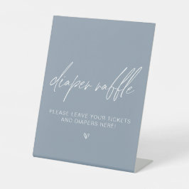 Dusty Blue Minimalistisch Dusche Windelwanne Sockelschild