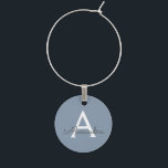 Dusty Blue Minimalistisch Modern Monogram Elegant Glasmarker<br><div class="desc">Einführen in unsere Dusty Blue Minimalistisch Modern Monogram Elegant Collection: Erhöhen Sie Ihren Stil mit schlichter Eleganz und zeitlosem Charme. Unsere Kollektion präsentiert minimalistische Designs in einer beruhigenden, staubblauen Farbe, die durch elegante Monogramme nach Ihrem Geschmack ergänzt wird. Von der edlen Schreibwaren bis hin zum vielseitigen Zubehör - jedes Stück...</div>