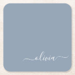 Dusty Blue Minimalistisch Modern Monogram Elegant Rechteckiger Pappuntersetzer<br><div class="desc">Einführen in unsere Dusty Blue Minimalistisch Modern Monogram Elegant Collection: Erhöhen Sie Ihren Stil mit schlichter Eleganz und zeitlosem Charme. Unsere Kollektion präsentiert minimalistische Designs in einer beruhigenden, staubblauen Farbe, die durch elegante Monogramme nach Ihrem Geschmack ergänzt wird. Von der edlen Schreibwaren bis hin zum vielseitigen Zubehör - jedes Stück...</div>