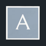 Dusty Blue Minimalistisch Modern Monogram Elegant Serviette<br><div class="desc">Einführen in unsere Dusty Blue Minimalistisch Modern Monogram Elegant Collection: Erhöhen Sie Ihren Stil mit schlichter Eleganz und zeitlosem Charme. Unsere Kollektion präsentiert minimalistische Designs in einer beruhigenden, staubblauen Farbe, die durch elegante Monogramme nach Ihrem Geschmack ergänzt wird. Von der edlen Schreibwaren bis hin zum vielseitigen Zubehör - jedes Stück...</div>