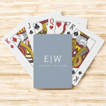 Dusty Blue Minimalistisch Modern Monogram Elegant Spielkarten<br><div class="desc">Einführen in unsere Dusty Blue Minimalistisch Modern Monogram Elegant Collection: Erhöhen Sie Ihren Stil mit schlichter Eleganz und zeitlosem Charme. Unsere Kollektion präsentiert minimalistische Designs in einer beruhigenden, staubblauen Farbe, die durch elegante Monogramme nach Ihrem Geschmack ergänzt wird. Von der edlen Schreibwaren bis hin zum vielseitigen Zubehör - jedes Stück...</div>