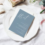Dusty Blue Minimalistisch Wedding Menu Card Menükarte<br><div class="desc">*** Bitte geben Sie H011 in den Shop Suche nach allen passenden Artikeln *** oder besuchen Sie unsere Dusty Blue Minimalistisch Collection. *** Dieses hochwertige Design ist einfach zu anpassen, um Ihre Hochzeitsfarben, Stile und Thema. Für weitere Anpassungen klicken Sie bitte auf den Link "Edit using Design Tool" und verwenden...</div>