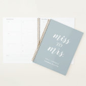 Dusty Blue Miss an Mrs Wedding Planner Planer (Anzeige)