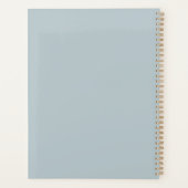 Dusty Blue Miss an Mrs Wedding Planner Planer (Rückseite)