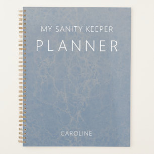 Dusty Blue Modern Marble Planer