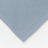 Dusty Blue Modern Minimal Newlywed Monogram Fleecedecke (Ecke)