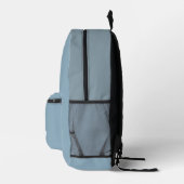 Dusty Blue Modern Personalized Kids Backpack Bedruckter Rucksack (Rechts)