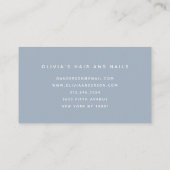 Dusty Blue Modern Script Treuekarte (Rückseite)