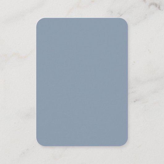 Dusty Blue Modern Wedding RSVP Enclosure Card Begleitkarte (Rückseite)