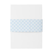 Dusty Blue Monogram Crest Wedding Invitation Belly Einladungsbanderole (Rückseitenbeispiel)