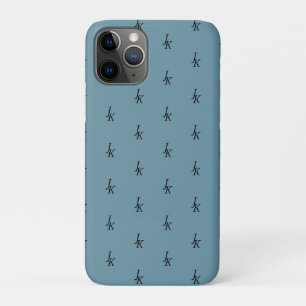Dusty Blue Monogram iPhone/iPad Gehäuse Case-Mate iPhone Hülle