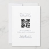 Dusty Blue Monogram Wreath Save the Date Card Einladung (Rückseite)