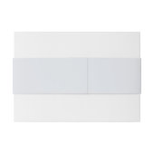 Dusty Blue Monogram Wreath Wedding Einladungsbanderole (Rückseitenbeispiel)