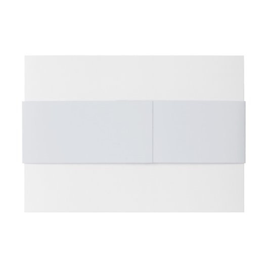 Dusty Blue Monogram Wreath Wedding Einladungsbanderole (Rückseitenbeispiel)