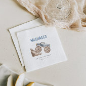 Dusty Blue Monster Truck Birthday Serviette