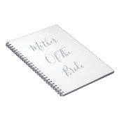 Dusty Blue Mother of the Bride Weddings Gift Gunst Notizblock (Rechte Seite)