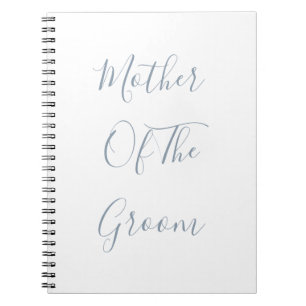 Dusty Blue Mother of the Groom Weddings Gabe Notizblock