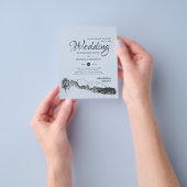 Dusty Blue Mountain Adventure Wedding Budget Flyer (Gruppe)