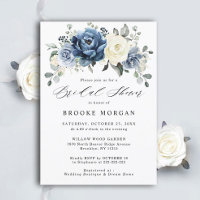 Dusty Blue Navy Champagne Ivory Brautparty