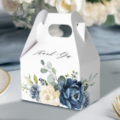 Dusty Blue Navy Champagne Ivory Brautparty Geschenkschachtel