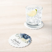 Dusty Blue Navy Champagne Ivory Brautparty Untersetzer (Vor Ort)