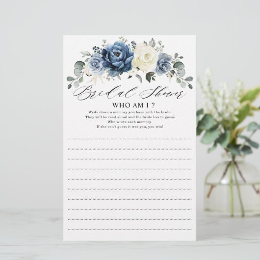 Dusty Blue Navy Champagner Elfenbein, der ich spie (Stehend Vorderseite)