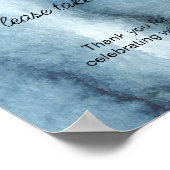 Dusty Blue Navy Favoriten bitte nehmen Sie eine Poster (Ecke)