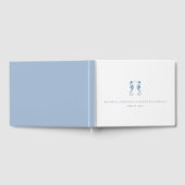 Dusty Blue Ocean Wedding Guest Book Gästebuch (Voll)