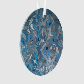 Dusty Blue Ornaments Ornament (Vorderseite)